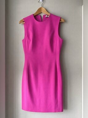 ZARA Fuchsia Bodycon Sheath Dress Size M – Sleek Minimalist